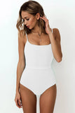 Toloer Popular Female One-Piece Swimsuit Solid Color Special Cloth Belt Integrated Bikini 19139-Outfit