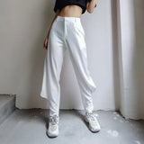 Bloomers Pants For Women High Waist Solid Minimalist Casual Trouers Female Fashion Spring Clothing Style New