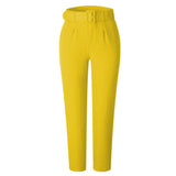 Women's Spring And Summer High-Waisted Leisure Trousers Slim Slimming Suit Trousers Ladies Trousers Autumn Professional