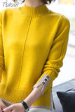 Sweaters Women Casual O-neck Solid Harajuku Basic Long Sleeve Pullovers Elegant High Street Sweater Tops Clothes