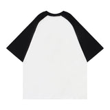 Star Graphic Raglan Short Sleeve Oversized Tee-Outfit