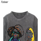 New Women Fashion Contrast Color Girls Print Casual T Shirt Female Basic O Neck Short Sleeve Chic Leisure Tops
