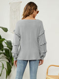 Ruffled V-Neck