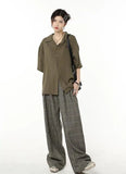 Academia Wide Leg Plaid