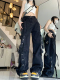American Style Retro Cargo Jeans-Outfit