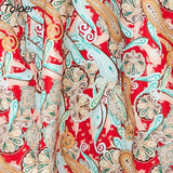Sexy Midi Dress Women Casual Backless Floral Print White Beach Sundress Elegant V Neck Wrap Sleeveless Dresses