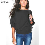 Autumn Winter Warm Knitted Sweater Women Casual Long Batwing Sleeve Solid Pullovers Woman Female Thin Sweate