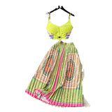 Court-Style Dress Female Short Breast Sling Sling Sling Vest + High-Waisted