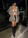 Autumn And Winter Fur Coat Women's Long Suit Coat Casual Warm Fashion Windwear Women's Clothing