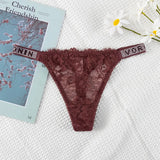 For Double-Drilled Sexy Thong Women Silk Silk Smooth And Breathable Lace T Trousers Women's