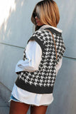 V-Neck Capped Sleeve Knit