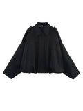 Women's 2025 Spring New Fashion Pilot Bat Sleeve Zipper Jacket