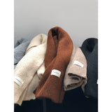 Women's 2022 Winter New Knit Scarf Korean Warm Keeping Wool Neck Scarfs 21*164