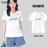 Women Tees Women 2022 Summer Short Sleeve O Neck Loose T-shirts Multicolor Various Styles Chic Fashion Casual
