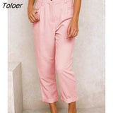 High Waist Corduroy Pants Woman Casual Loose Wide Leg Pants Women Fashion Streetwear Solid Ladies Trousers Joggers