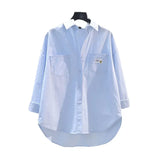 Long-Sleeved Shirt 2025 Spring And Autumn Thin Casual Korean Version Of The Open Shirt Simple Loose Fashion Thin Coat