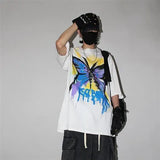Black Japan T Shirt Loose Summer Oversize T Shirt Women Harajuku Punk Short Sleeves T-shirts Tops Tee Hip Hop T-Shirt for