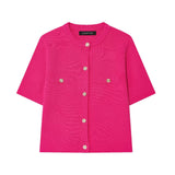 Homemade New Women's Smocoat Smozy Short-Sleeved Knitted Top