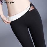 8%Spandex Winter High Waist Leggings Velvet Women Fleece Pants 6XL Warm Winter Leggings For Women Velvet