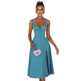 Spring And Summer New Fashion Leisure Tie To Repair The Fork With High-End Dress