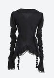 Asymmetric Ruched Sleeve