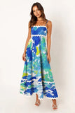Toloer Summer New Solid Color Lace Stitching With Elegant Strapless Oversized Hem