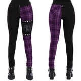 Women Plaid Pants High Waist Gothic Punk Pant Spring Summer Streetwear Woman Fashion Zipper Y2k Long Bottoms Pants