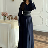 2025 New Women's V-Neck Fashion Waist Seal To Open Fork