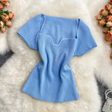 Babes Style Short-Sleeved Design Sense Of Small Side Collar Machine Collar Collar Collar Collar Collar Collar Collar Collar Collar Collar Collar Collar Collar Collar Collar Collar Collar Collar Collar Collar Collar Collar Collar