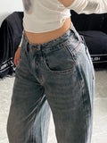 distressed boyfriend jeans with a wash