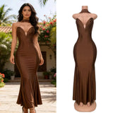 Body-Stupling Short-Sleeved Bag Hip Dress Gold Metal Buckle Open-Fork Solid Color