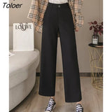 Sweatpants Women Clothes Streetwear Summer Fashion Korean Style Wide Leg Harajuku Baggy Black High Waisted
