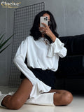 Fashion Woman Blouses 2022 Auutmn Doll Collar Trumpet Sleeve Office Lady Shirts Elegant Loose White Blusas Tops