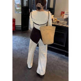Simple High-End Small-Scale Shirt Sling Women 2025 Spring Wearing Casual Pants Fashion Two