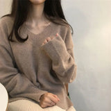 Dark Academia Oversized Sweater-Outfit