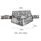 party SWDF 2022 New Arrival Women Waist Bags Sexy Snake PU Leather Chest Bag Female Fashion Fanny Pack Ladies Shoulder Bag