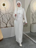 Women's Dubai Fashion Hollow Loose Dress Middle East Robe Long Autumn New New