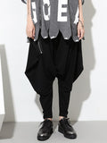 High Elastic Waist Black Zipper Long Harem Pants New Loose Fit Trousers Women Fashion Tide Spring Autumn 2023