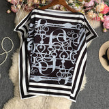 Short-Sleeved Positioning Flowers-Outfit