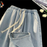 Jeans Men's New Loose Trend High Street Retro Straight Trousers In