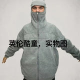 Trendy Single Cap Long Zipper Open Eye Hat Design Hooded Zipper Full Face