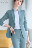 Women Suits Set 2023 Spring and Autumn White Peak Lapel Slim Professional 2 Piece Set Suit Women's Pantsuit Customi
