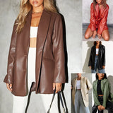 Leather Blazer-Outfit