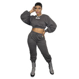 Solid Color Casual Fashion Winter Two-Piece