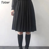 Skirts Women S-5XL Vintage Ins Young basic Leisure Korean All-match Autumn High Waist Chic Cozy Female JK Faldas