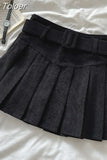 Vintage Pleated Skirt Women High Waist Tunic Jupe Fashion Bodycon Mini Skirts 2023 Faldas Mujer De Moda Y2k