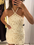 Summer Women's New Fashion Sexy Sleeveless Hanging Neck Knitted