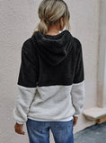 Casual Fleece Zipper Long Sleeve Hooded