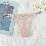 For Double-Drilled Sexy Thong Women Silk Silk Smooth And Breathable Lace T Trousers Women's