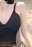 New Outlet Cute Y2K Women's Tops Women's Striped Crop Tops Built-in Bra Spaghetti Straps Y2K Old Women's